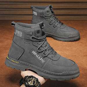Ventas calientes Zapatos de hombre transpirables e impermeables Botas de PU artificiales versátiles Botas deportivas y de ocio para hombres - Product Image 2