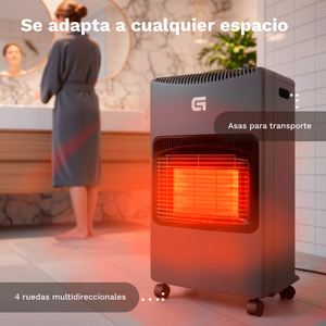 Chauffage au gaz butane portable 4200W, 3 niveaux de chaleur, utilisation intérieure et extérieure - Product Image 5