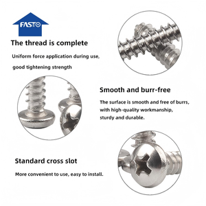 Thép không gỉ vít 304/316 Pan/phẳng/Hex máy giặt đầu Phillips ổ đĩa đồng bằng Tự Khai thác kim loại vít - Product Image 5