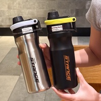 Nouvelle Bouteille d'Eau Sportive Isotherme en Acier Inoxydable Grande Capacité pour l'Été, Portable pour l'Extérieur et la Rentrée Scolaire
