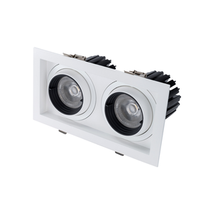 LD Đèn Chiếu Sáng Gimbal Thương Mại Bằng Nhôm <span class=keywords><strong>Cob</strong></span> Có Thể Điều Chỉnh Độ Sáng Trong Nhà 2*30W 60W Đèn <span class=keywords><strong>Led</strong></span> Lưới Tản Nhiệt - Product Image 3