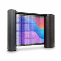 Écran LED à volet roulant ultra-fin P1.56 couleur pleine, pliable, étanche, haute luminosité, affichage déroulant