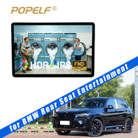 Moniteur d'appuie-tête Android 13.0 13,3 pouces, écran tactile IPS 8 cœurs, double WiFi BT, système multimédia pour sièges arrière de voiture, compatible BMW