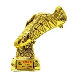 Trofeo de fútbol mundial de metal personalizado, Guante de Oro y zapatos, regalos promocionales para Halloween y Navidad, otorgados por Año Nuevo - Product Image 3