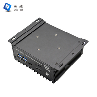 PC Linux intégré Intel Celeron J1900 DDR4 MSATA Win10 GPIO 2 RS232 DB9 COM 4 RJ45 LAN Serveur industriel Mini ordinateur