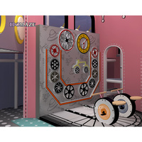 Équipement de terrain de jeu intérieur, jeux de cyclisme dynamiques interactifs électroniques pour enfants