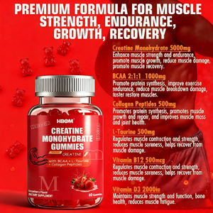 OEM ODM Créatine Gummies 5000mg Créatine Avec <span class=keywords><strong>BCAA</strong></span> L-Taurine Collagène Peptides Créatine Monohydrate Gummies - Product Image 5