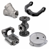 Pièces moulées par gravité en fonte ductile HT250 et en acier inoxydable CF3M 316 sur mesure pour composants industriels marins et de machines