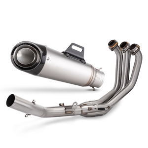 Nouveau Système d'Échappement Complet pour Moto Yamaha <span class=keywords><strong>MT09</strong></span> MT-09 <span class=keywords><strong>Tracer</strong></span> 9 900 GT XSR900 2020-2023, Tube de Liaison Avant et Silencieux 51mm - Product Image 1