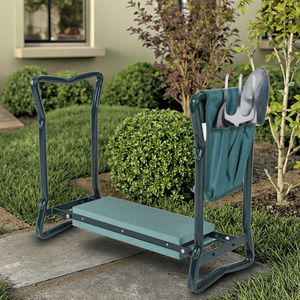 Joelheira e assento de jardim atualizados com almofada de joelheiras grossas e macias, banco de jardim dobrável resistente com uma bolsa - Product Image 1