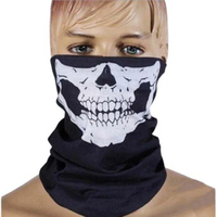 Masque de Squelette d'Horreur d'Halloween en Soie Réaliste pour Cosplay, Masque de Menton pour Fête Déguisée et Performance de Squelette