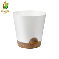 Pots de fleurs multi-tailles en plastique auto-absorbant pour plantes vertes de jardin, pot à dendrobium