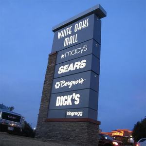 Enseigne DHD LC Publicité extérieure personnalisable Enseigne de pylône Led Personnaliser l'enseigne de pylône Led pour les centres commerciaux de stationnement de voiture - Product Image 2