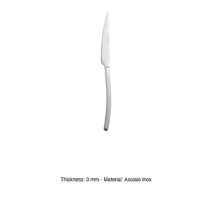 Pinti Wave Dinner Knife 18/<b>C</b> Stainless Steel, 3 mm Thick Nickel Free Pintinox - Product Image 3