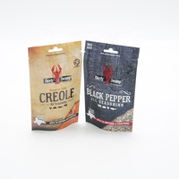 Sacs en plastique personnalisés de haute qualité avec poignée Euro et fermeture éclair standard pour assaisonnements