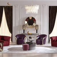 Fauteuil de salon moderne de luxe en laiton, fauteuil d'appoint moderne de luxe, fauteuil pivotant individuel rembourré en cuir