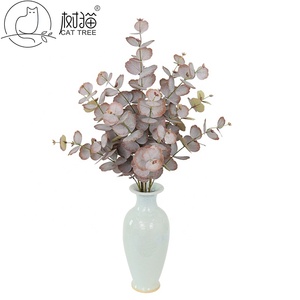 Tallos <span class=keywords><strong>de</strong></span> Eucalipto Artificiales, Hojas <span class=keywords><strong>de</strong></span> Dólar Plateado Realistas para Decoración del Hogar y Bodas - Product Image 5