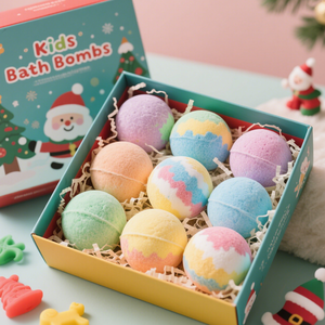Ensemble <span class=keywords><strong>de</strong></span> bombes <span class=keywords><strong>de</strong></span> bain pour enfants <span class=keywords><strong>de</strong></span> Noël, jouets surprise Père Noël/Renne pour enfants, formule végétalienne et sans danger pour <span class=keywords><strong>la</strong></span> peau |   Personnalisation <span class=keywords><strong>de</strong></span> marque privée/OEM - Product Image 1