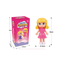 Mini poupée à habiller avec logo personnalisé Boîte aveugle Jeu de rôle éducatif en plastique Ensemble de jouets Dessin animé