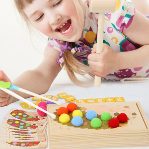 <span class=keywords><strong>Jeu</strong></span> d'Échiquier Hérisson Montessori en Bois avec Perles à Clipser, Jouet Éducatif pour Enfants de 5 à 7 Ans, Écologique et Certifié CE - Product Image 4