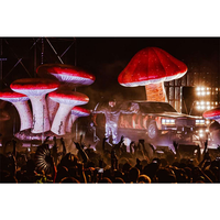 Fondo de escenario inflable gigante personalizado, animales inflables de música para conciertos