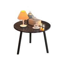Table basse moderne en bois massif épaissi à 2 niveaux, table de chevet double couche, table d'appoint de canapé pour appartement locatif et salon