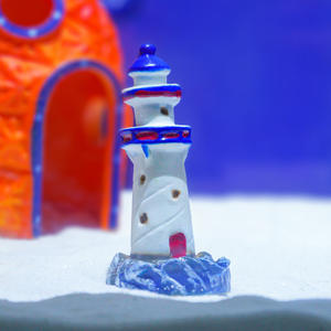 Oggetto decorativo del <span class=keywords><strong>faro</strong></span> del Micro-paesaggio di Qipuwei, decorazione dell'acquario, nuova strada del regalo di stile mediterraneo con vista sul mare - Product Image 5