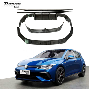Kit carrosserie en fibre de carbone style ODM, très demandé, pour mise à niveau Golf R MK8 : Lame avant, diffuseur arrière, jupes latérales - Product Image 1