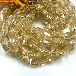 สร้อยคอลูกปัดซิทรีนสีเหลืองธรรมชาติรูปทรงหินหลวมสำหรับการรักษาและทำเครื่องประดับลูกปัดอัญมณี - Product Image 1