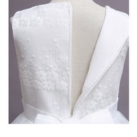 Robe de princesse pour filles, douce, à volants, en taffetas, pour mariage, cérémonie, concours de beauté, mini-robe à manches évasées, écologique, été