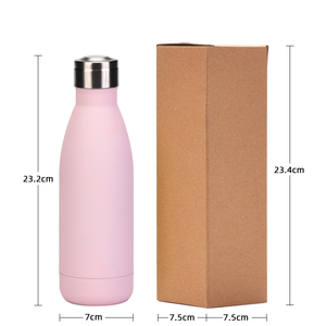 Gourde isotherme classique réutilisable en métal 350 ml, en acier inoxydable 304, pour garder vos boissons chaudes ou froides. - Product Image 2