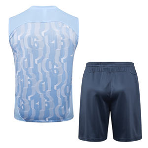 Custom OEM Adult Sleeveless <b>Football</b> Jersey <b>Set</b> Soccer Wear - Product Image 4