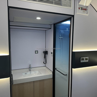 Camping pas cher Capsule House 3 Chambres Pliable Petites Maisons Modulaires De Luxe Maisons Préfabriquées Navire Maisons Modernes