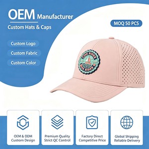 OEM <b>Waterproof</b> Performance Golf <b>Hat</b> with Tee Holder Ball Marker Custom Inner Seam Tape Adjustable Snapback Cap for Women Golfers - Product Image 1