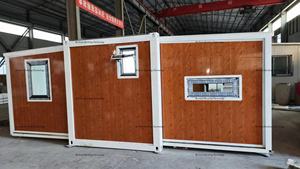 Australia 40ft 2 Dormitorio <span class=keywords><strong>Granny</strong></span> Flat Living Tiny Home Cabin Kit Acero Oficina al aire libre 20ft Hotel Casa contenedor expandible - Product Image 2