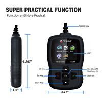 CGSULIT-escáner para coche, lector de código automotriz Universal SC204, OBD, OBD2