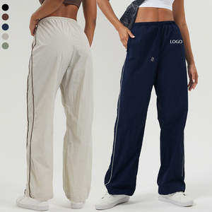 XW-2452 lỏng dây rút thể dục thể thao giản dị jogger túi bên bán buôn cần thiết tùy chỉnh phòng tập thể dục thể thao Phụ nữ quần - Product Image 1