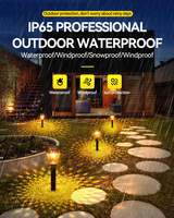 Lampes de terrasse décoratives pour aménagement paysager, 0,2 W, lampes solaires de jardin modernes, lampes LED extérieures étanches, lampes sur pied, 80 ABS IP65 120