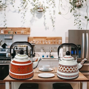 Europeo e americano spot domestico set da tè smalto antico <span class=keywords><strong>campana</strong></span> teiere smalto acqua bollente teiere - Product Image 4