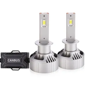 슈퍼 밝은 흰색 노란색 6500 루멘 120 와트 LED 헤드 라이트 h1 CSP3570 LED 자동차 트럭 및 모터 용 외부 캔버스 헤드 램프