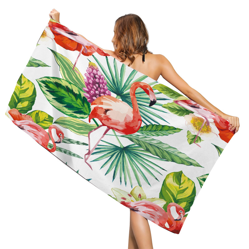 Быстросохнущее пляжное полотенце из микрофибры без песка