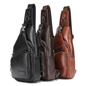AndoBag - Bolsos de Pecho de Cuero Vacuno Genuino para Hombre, Bolsos Cruzados de un Solo Hombro para Viajes al Aire Libre, Bolso de Mensajero, Bolso de Mano Masculino 9125 - Product Image 3
