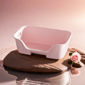 Extra Large <b>Cat</b> <b>Litter</b> Box Rectangle PP Material Splash Proof Open Design For Fat <b>Cats</b> And Feline Needs - Product Image 4