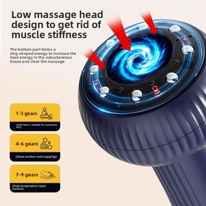 Intelligentes Unterdruck-Schröpfmassagegerät Kabelloses Heiz-Elektro-Gua-Sha-Gerät Saugnapf-Schröpfinstrument Magnettherapie - Product Image 4