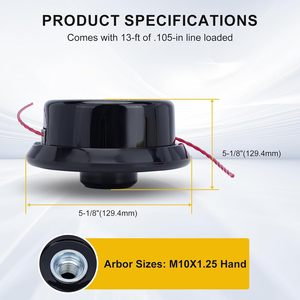 Tête de coupe à alimentation par choc pour débroussailleuse <span class=keywords><strong>Honda</strong></span> toutes les modèles GX25 GX35 et universelle - Product Image 3