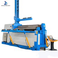 Máquina de Rolado de Placas CNC Automática de Alta Precisión W12-12x2500 con Soportes Verticales y Laterales para el Doblado de Chapas