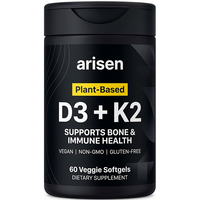 Complément alimentaire OEM Vitamine D3 + K2 240 capsules Huile de noix de coco 50000 UI VIT D3 Vitamine D & Mk7 Vitamine K pour le soutien des os et du système immunitaire