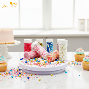 Perles de <span class=keywords><strong>sucre</strong></span> décoratives comestibles en gros, granulés de <span class=keywords><strong>sucre</strong></span> non perlés, <span class=keywords><strong>sucre</strong></span> en poudre, bonbons et décorations comestibles pour la pâtisserie et la confiserie - Product Image 1