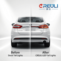 Luces Traseras LED Personalizadas CREULI, Tipo Secuencial Dinámico Ahumado, Plug & Play, Luz de Freno Trasera, Autopartes para Ford Mondeo 14-22