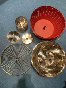 เตาบาร์บีคิวถ่านแบบพกพาขนาดเล็ก เตาปิ้งย่างแบบตั้งโต๊ะสไตล์เกาหลี สำหรับงานปาร์ตี้ที่บ้านและการทำอาหารกลางแจ้งในสวนหลังบ้าน - Product Image 2